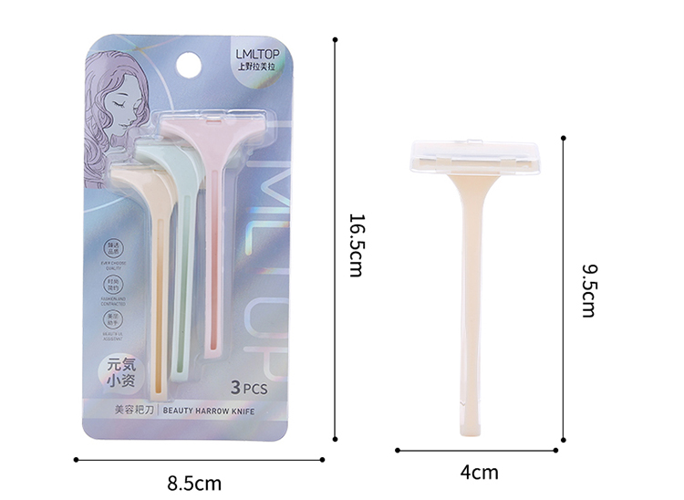 LMLTOP china manufacturers trade shaving razors TOP-054 traditional plastic face shaving razor shaving set safety razor for body