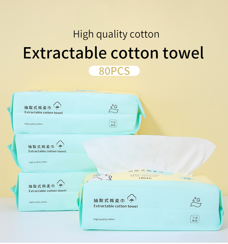 LMLTOP Plain biodegradable facial towels disposable single use facial towels for esthetician cotton microfiber cleansing towels