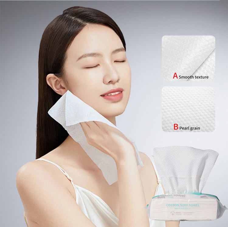 LMLTOP Portable pearl cotton 50pcs disposable facial cleansing microfiber towel pack to cleanse skin cleansing soft tissue SY440