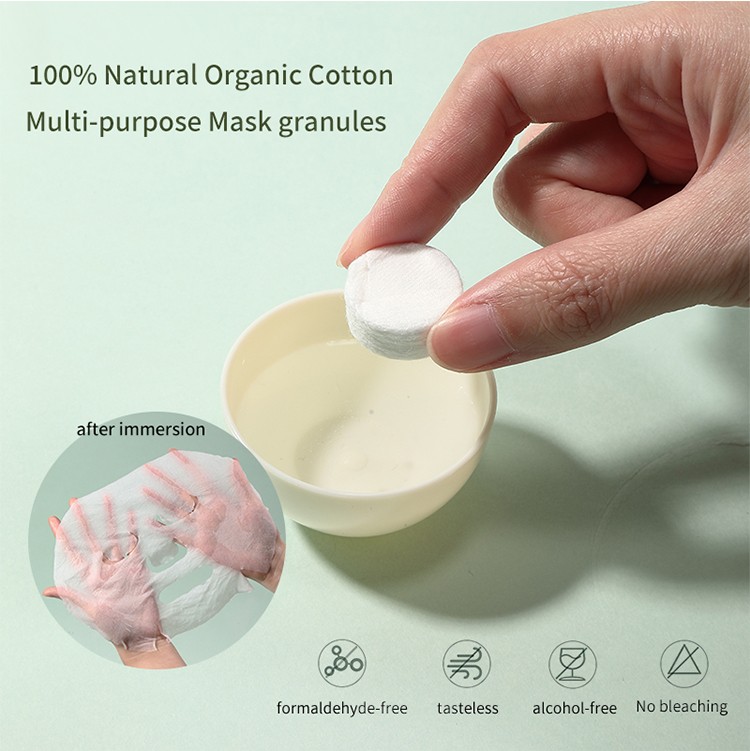 LMLTOP 30pcs Natural cotton diy compressed facial beauty sheet masks wholesale set with silicone mud facial mask bowl suit