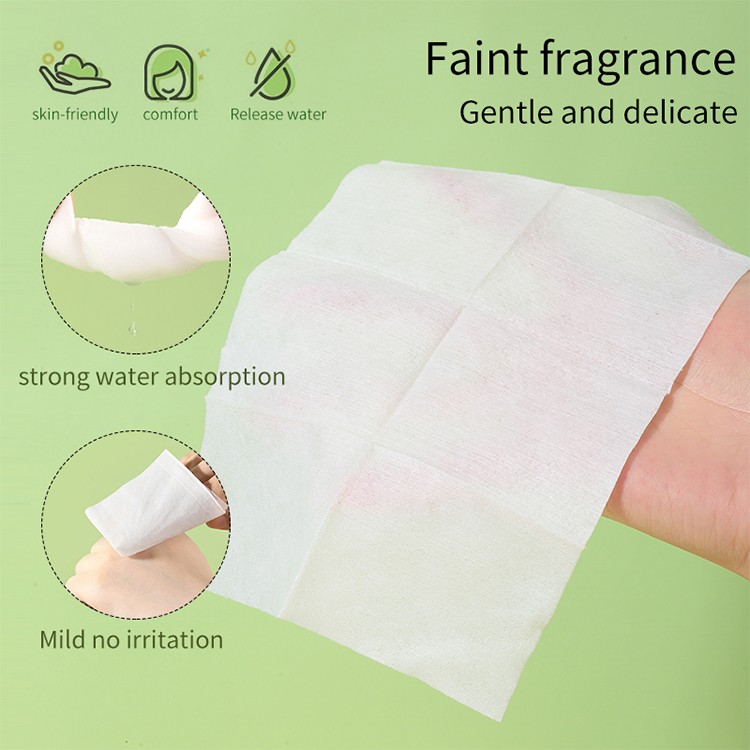 LMLTOP Travel pocket wet wipe individually wrapped for sensitive skin women wet wipes herbal plant makeup remover wipes vegan