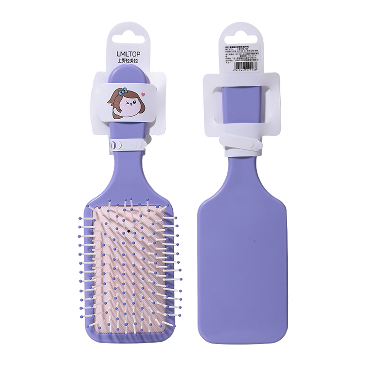 LMLTOP Wholesale Wide Tooth Tangle Teezer Hair Brush SY759 Airbag Cushion Paddle Brush Custom Plastic Scalp Massage Comb