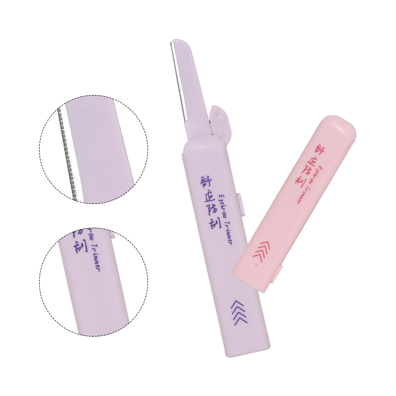 Women Makeup eyebrow razor Set LLT40 Stainless steel macro with protective mesh Facial Eyebrow Trimmer