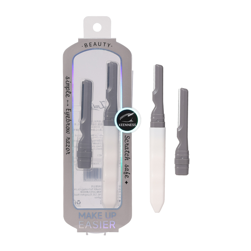 LMLTOP Micro-Distance Protective Net Eyebrow Trimmer JJF04 Large Knife Head Stainless Steel Easy Facial Hair Remover Razor Set