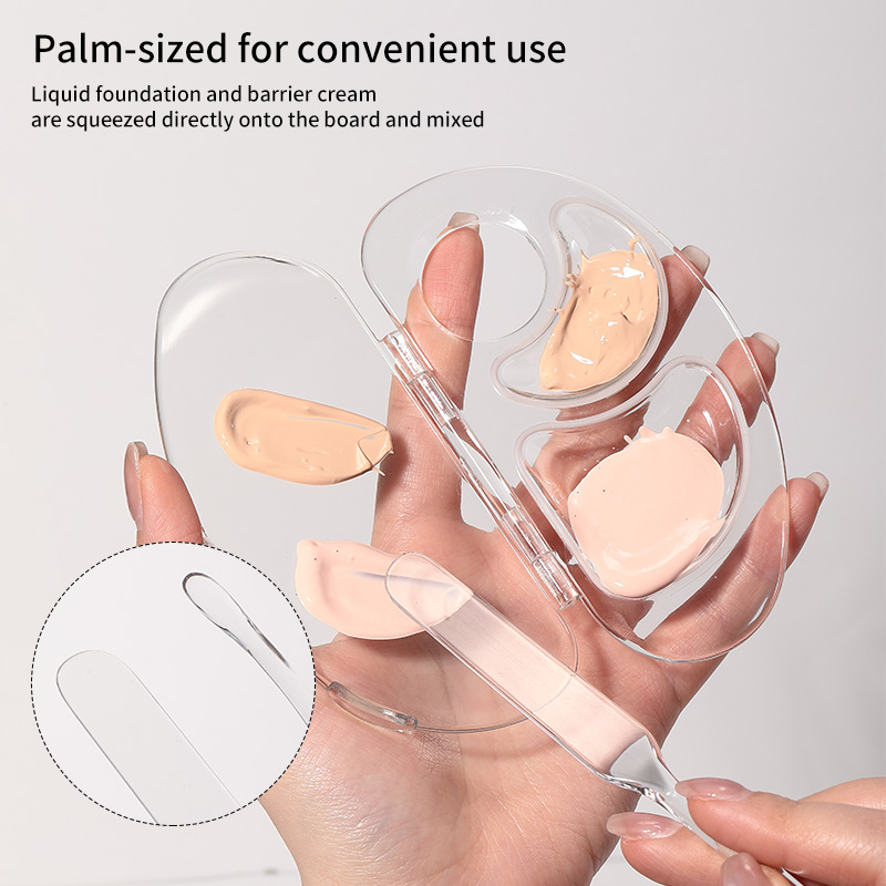 LMLTOP Professional Clear palette set JJF36 Makeup Fold the double-sided color palette with Foundation Eye Shadow mixing stick