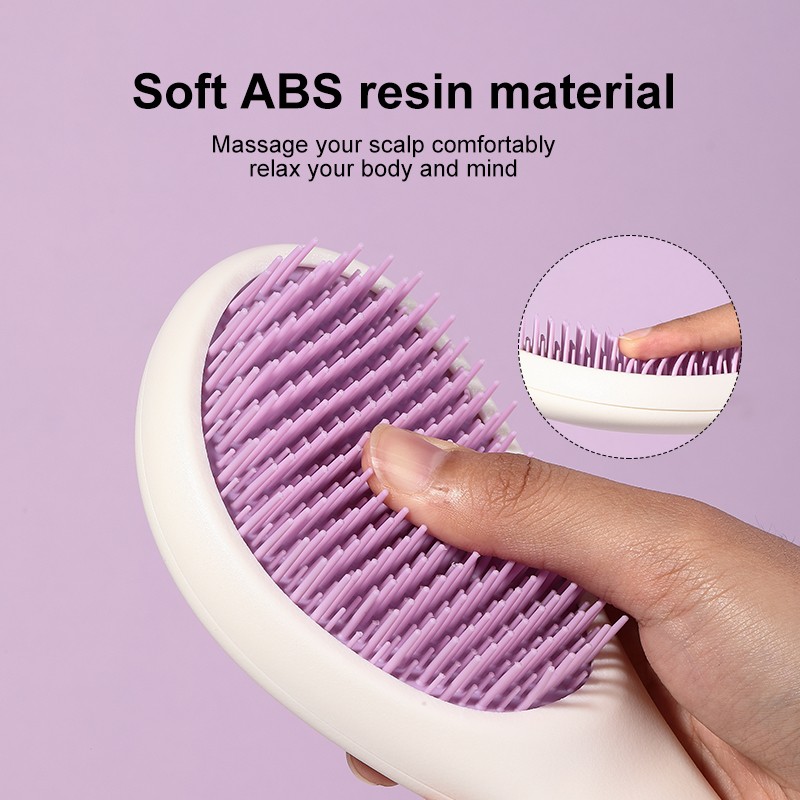 Custom Logo Fine Teeth Massage Comb C166 smooth Shampoo hair comb portable soft-toothed non-tangling Detangling Massage Scalp Brush