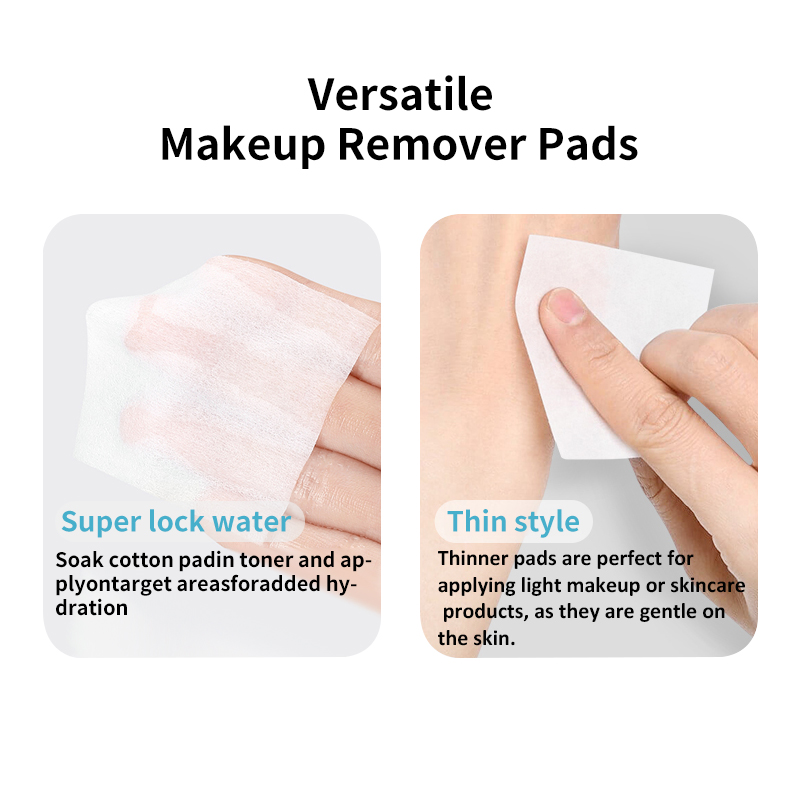 Custom Thin 1000pcs 5cm water-saving wet compress makeup cotton pad TOP-007non-woven fabric makeup remover cleaning cotton pad