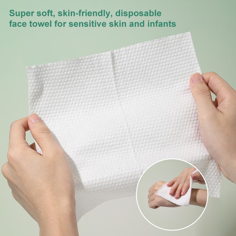 LMLTOP Disposable Pearl-Patterned Absorbent Face Wash Towel Soft Cotton Roll SY640 for Facial Cleansing Makeup Remover Wipes