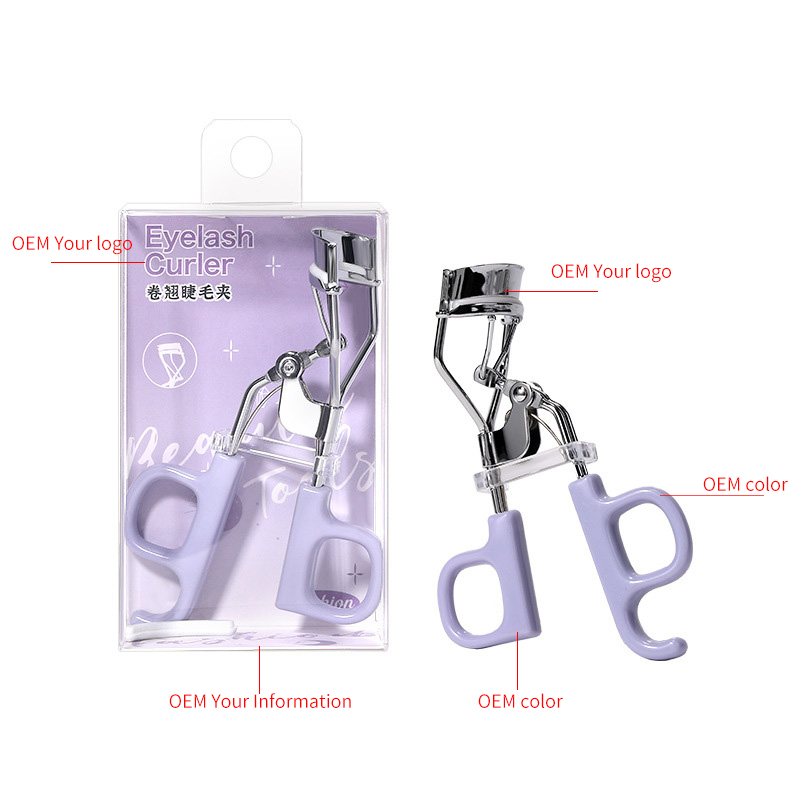 LMLTOP New version stainless steel diamond modern beauty makeup tools lift eyelash-curler purple pink curly eyelash curler SY534