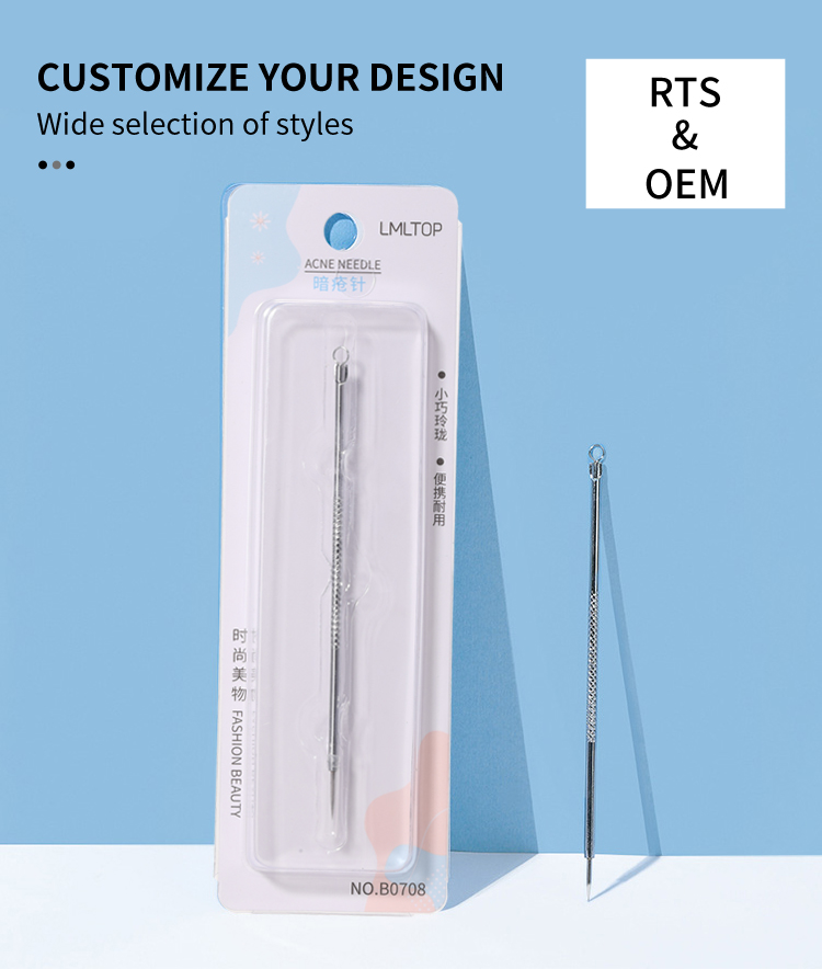 Lameila acne removal tools stainless steel face blackhead remover comedone pimple extractor acne needle B0708