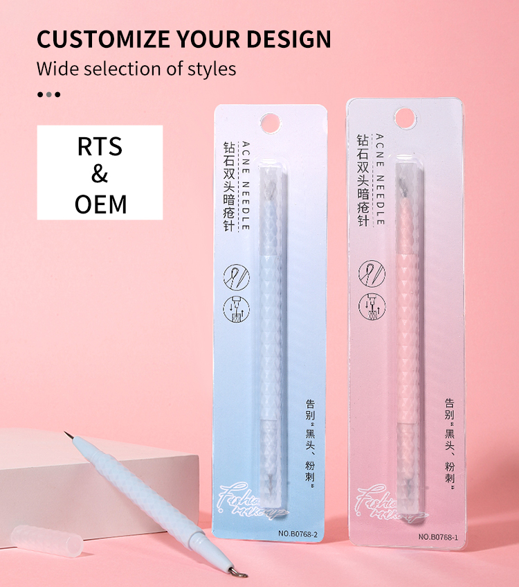 Lameila Pimple Tool Gold Beauty Needle Extractor Blackhead Remover Pore Cleanser Tools Stainless Steel Acne Needle B0768