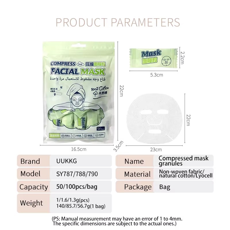 3Style Bulk Compressed Mask Tablets Set Lyocell/Non-Woven Facial Mask Sheets face masking sheet korea for Toner ApplicationSY787