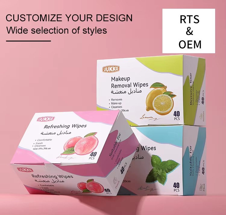 Hot-selling Multi Fragrance makeup Remover Wipes Non-irritating Cosmetic Cleansing Facial Adults Eco-friendly Feminine Wet Wipe