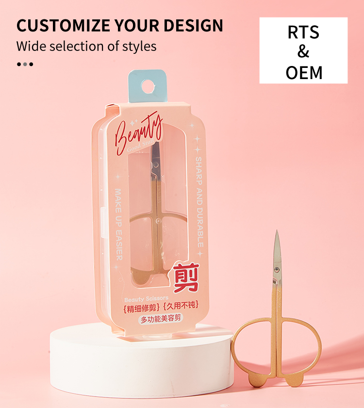 Cartoon Cute Multi-Functional Golden Makeup Scissors with Pointed Tips JJF14 Small Eyebrow Shaping Razor Beauty Eyebrow Tweezers Cartoon Cute Multi-Functional Golden Makeup Scissors with Pointed Tips JJF14 Small Eyebrow Shaping Razor Beauty Eyebrow Tweezers