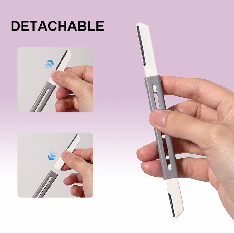 LMLTOP 2PCS Double heads Facial Eyebrow Razors JJF03 Retractable Stainless steel Beauty Eyebrow Trimmer Dermaplaning Shaving Tool LMLTOP 2PCS Double heads Facial Eyebrow Razors JJF03 Retractable Stainless steel Beauty Eyebrow Trimmer Dermaplaning Shaving Tool