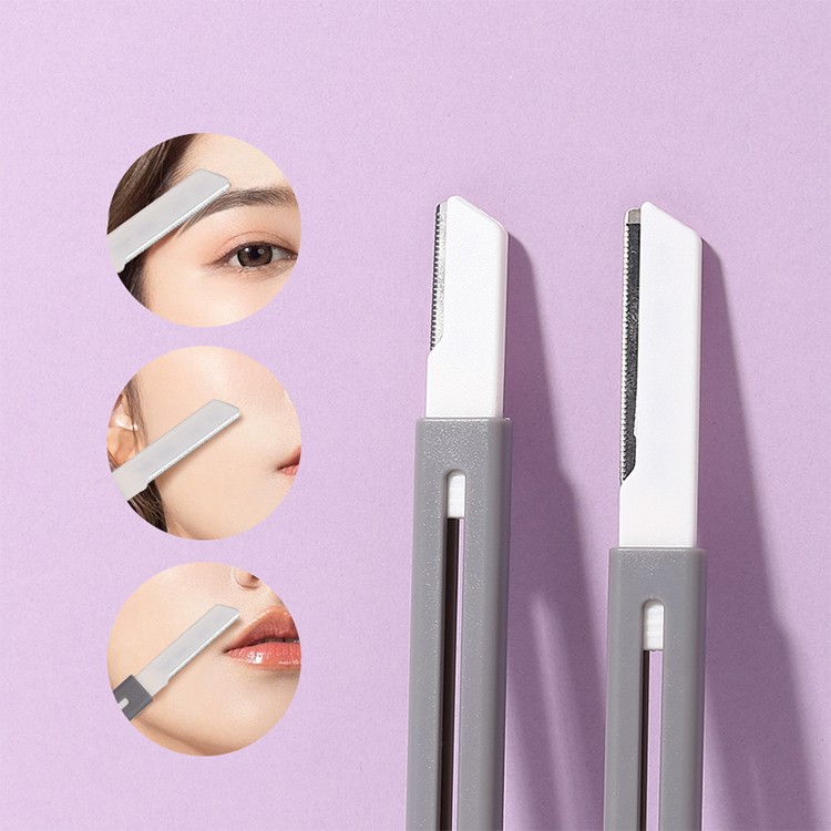 LMLTOP 2PCS Double heads Facial Eyebrow Razors JJF03 Retractable Stainless steel Beauty Eyebrow Trimmer Dermaplaning Shaving Tool LMLTOP 2PCS Double heads Facial Eyebrow Razors JJF03 Retractable Stainless steel Beauty Eyebrow Trimmer Dermaplaning Shaving Tool