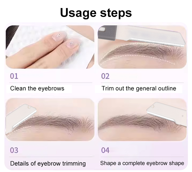 LMLTOP 2PCS Double heads Facial Eyebrow Razors JJF03 Retractable Stainless steel Beauty Eyebrow Trimmer Dermaplaning Shaving Tool LMLTOP 2PCS Double heads Facial Eyebrow Razors JJF03 Retractable Stainless steel Beauty Eyebrow Trimmer Dermaplaning Shaving Tool