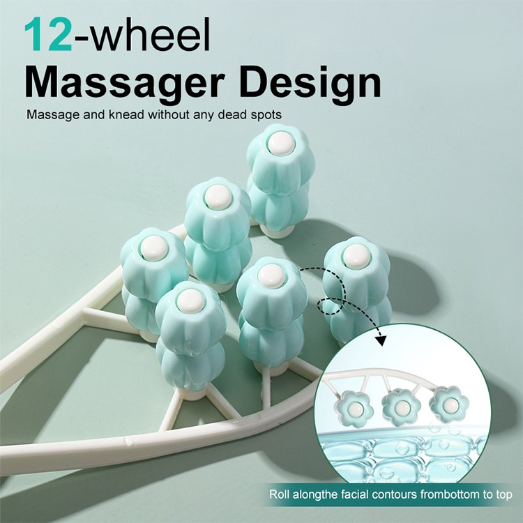Flower Shape Manual Face Roller Massager Facial Lifting Tool Y-Shaped Face Eye Roller for Double Chin Reduction Skin Tightening M1070 Flower Shape Manual Face Roller Massager Facial Lifting Tool Y-Shaped Face Eye Roller for Double Chin Reduction Skin Tightening M1070
