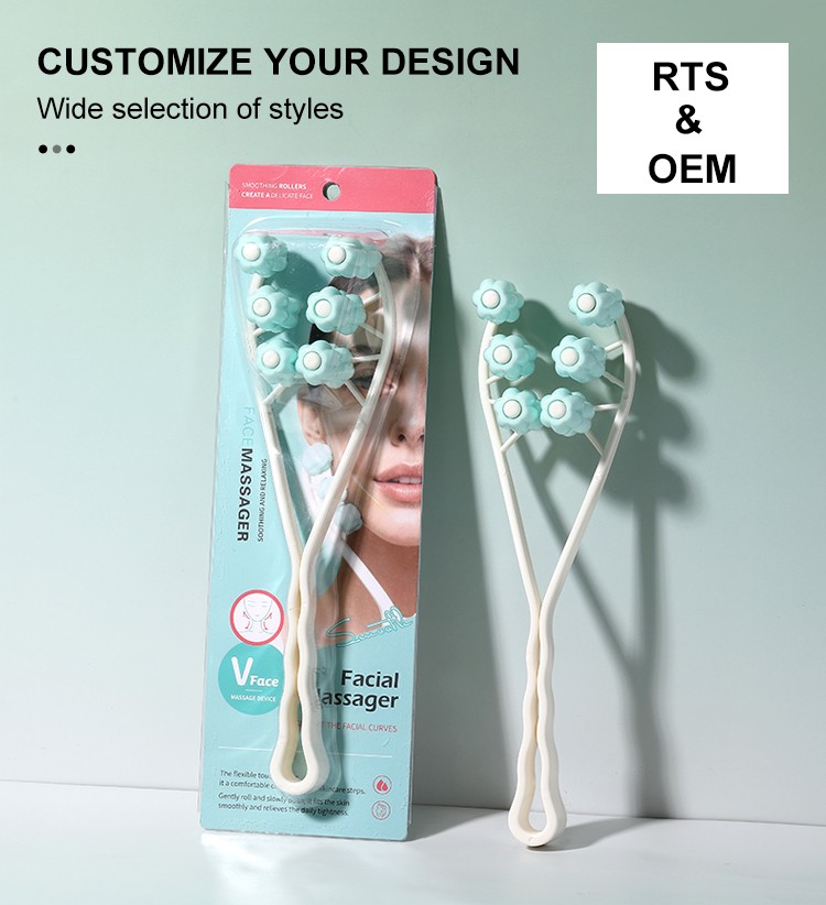 Flower Shape Manual Face Roller Massager Facial Lifting Tool Y-Shaped Face Eye Roller for Double Chin Reduction Skin Tightening M1070 Flower Shape Manual Face Roller Massager Facial Lifting Tool Y-Shaped Face Eye Roller for Double Chin Reduction Skin Tightening M1070