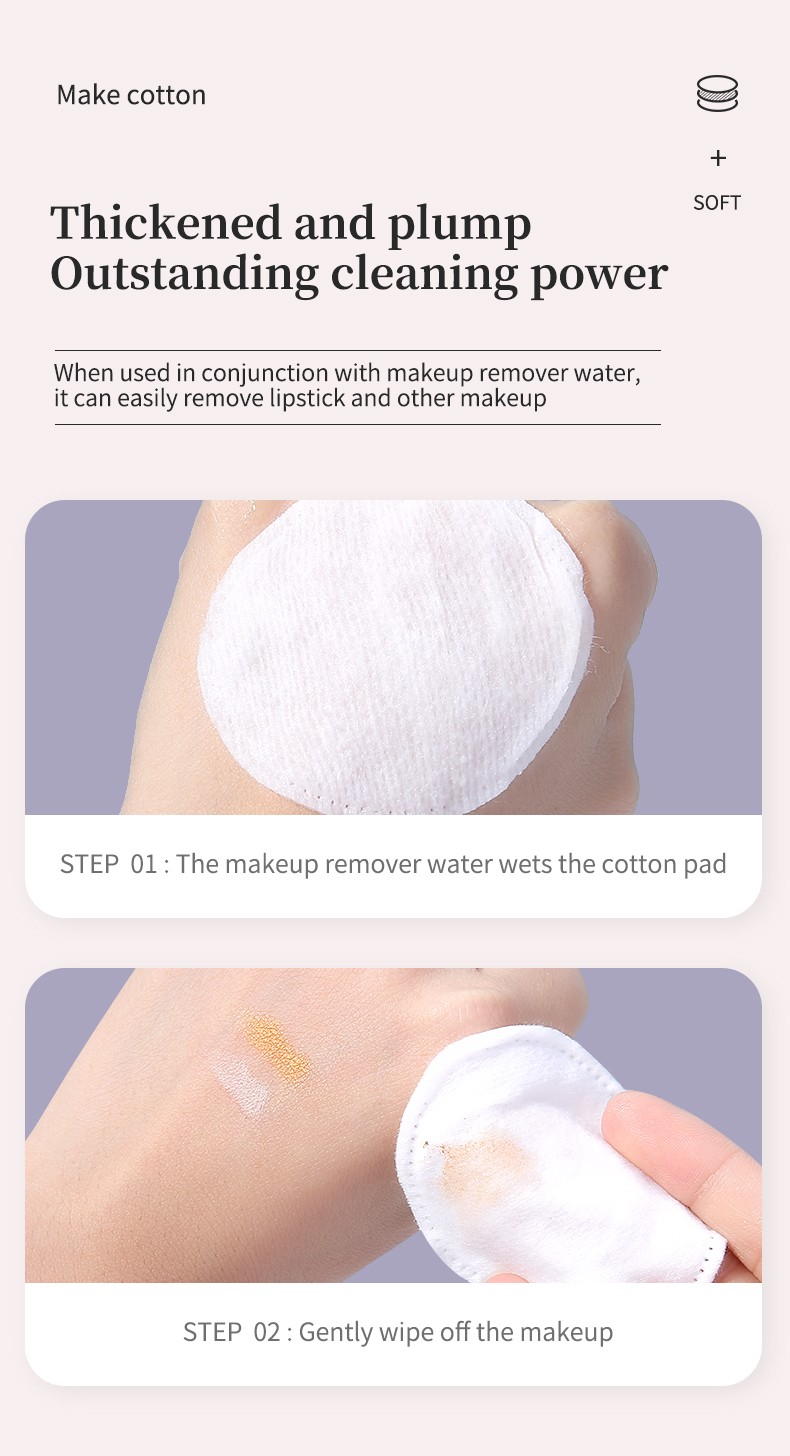 LMLTOP 80/100/150pcs Disposable cotton facial makeup remover Eco friendly daily use cotton pads makeup remover cotton for face SY446/SY447/SY448/SY683 LMLTOP 80/100/150pcs Disposable cotton facial makeup remover Eco friendly daily use cotton pads makeup remover cotton for face SY446/SY447/SY448/SY683