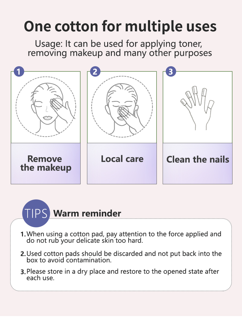 LMLTOP 80/100/150pcs Disposable cotton facial makeup remover Eco friendly daily use cotton pads makeup remover cotton for face SY446/SY447/SY448/SY683 LMLTOP 80/100/150pcs Disposable cotton facial makeup remover Eco friendly daily use cotton pads makeup remover cotton for face SY446/SY447/SY448/SY683