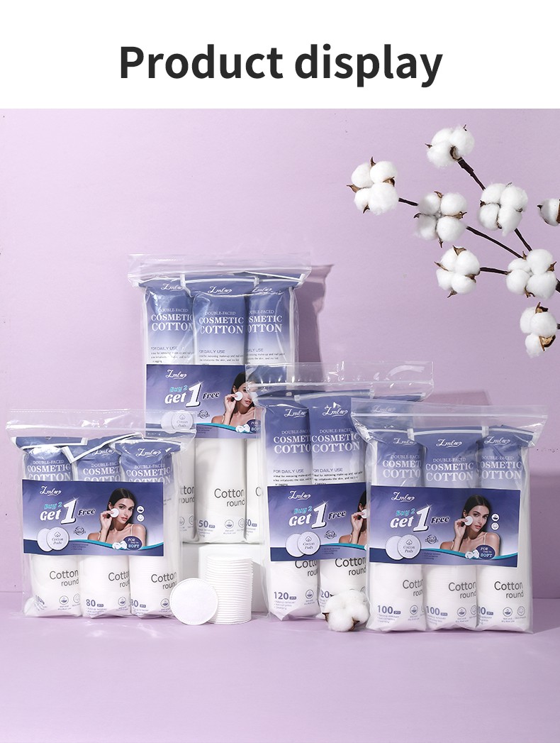 LMLTOP 80/100/150pcs Disposable cotton facial makeup remover Eco friendly daily use cotton pads makeup remover cotton for face SY446/SY447/SY448/SY683 LMLTOP 80/100/150pcs Disposable cotton facial makeup remover Eco friendly daily use cotton pads makeup remover cotton for face SY446/SY447/SY448/SY683