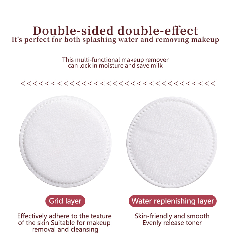 80/150 Pcs Disposable Sandwich Cotton 3 Layer Nail Art Beauty Facial Cleansing Paper Cotton Pads Soft Makeup Remover Pads SY443 SY473 SY474