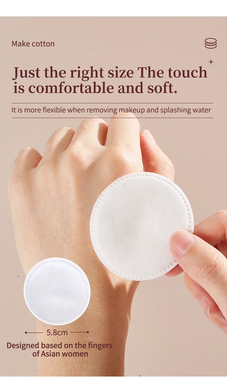 80/150 Pcs Disposable Sandwich Cotton 3 Layer Nail Art Beauty Facial Cleansing Paper Cotton Pads Soft Makeup Remover Pads SY443 SY473 SY474