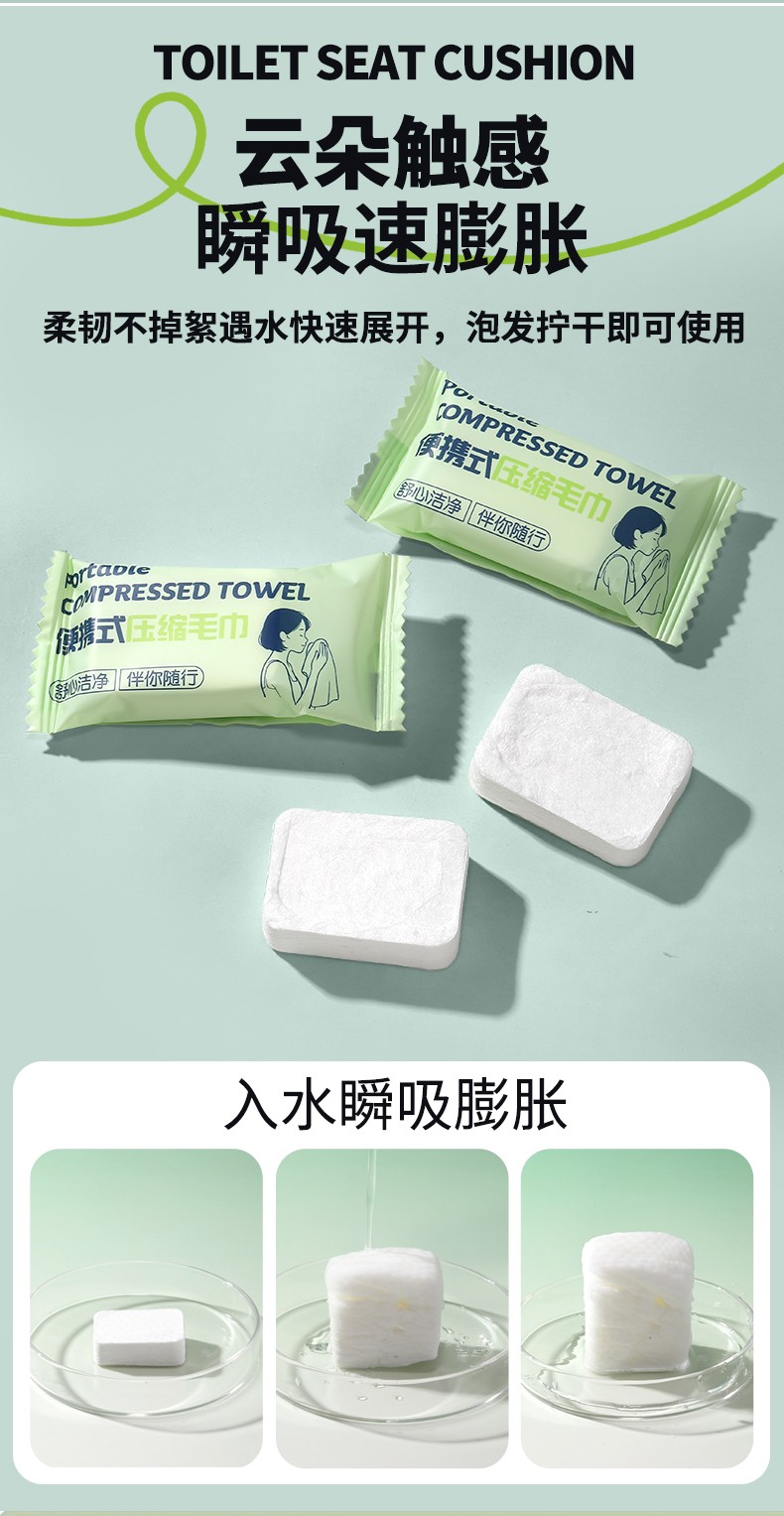 5in1 Disposable Travel Essential Kit No fluorescent agent Compressed Face Towel Bath Towel Women Underwear for Hotel Salon Use SY795