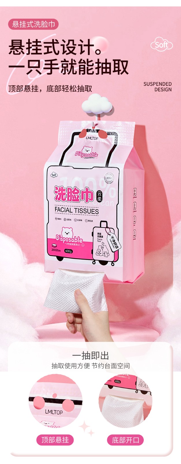 Big Capacity Disposable Cleansing Facial Towel Women's Pure Pearl Texture Cotton Non-woven Soft Face Wiping Towel Cotton Tissue SY421 Big Capacity Disposable Cleansing Facial Towel Women's Pure Pearl Texture Cotton Non-woven Soft Face Wiping Towel Cotton Tissue SY421