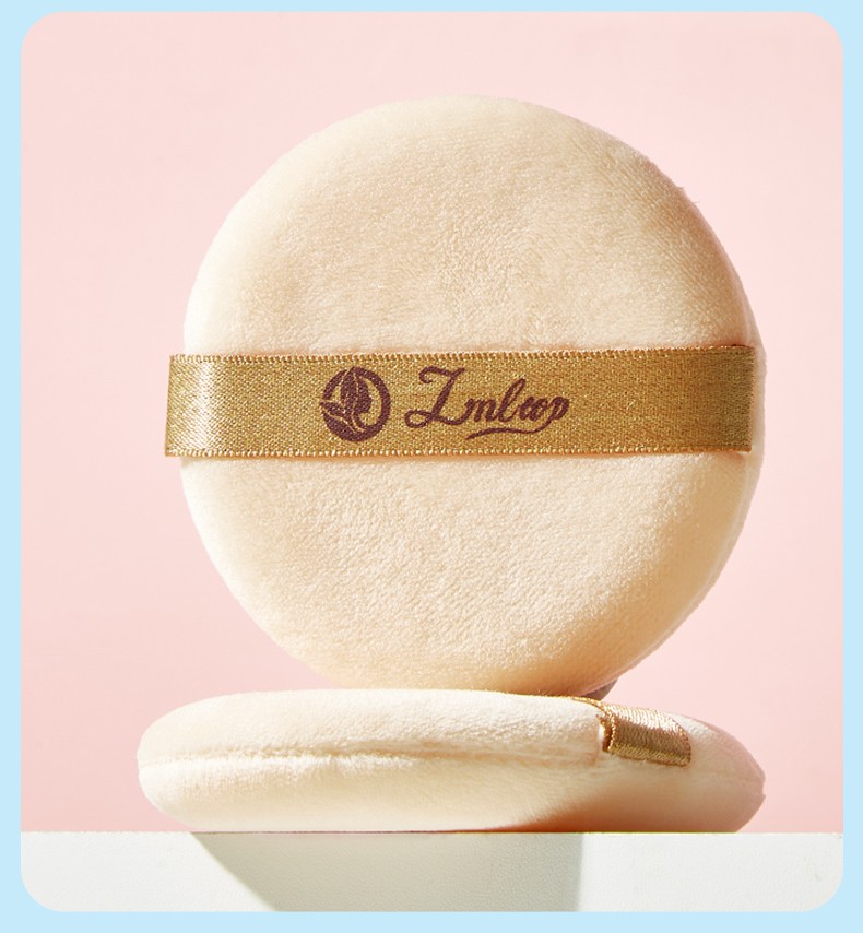 LMLTOP Soft Round Makeup Powder Puff JJF24 Single Loose Fluffy Comfortable Air Cushion Flocking powder puff Logo Print Style LMLTOP Soft Round Makeup Powder Puff JJF24 Single Loose Fluffy Comfortable Air Cushion Flocking powder puff Logo Print Style