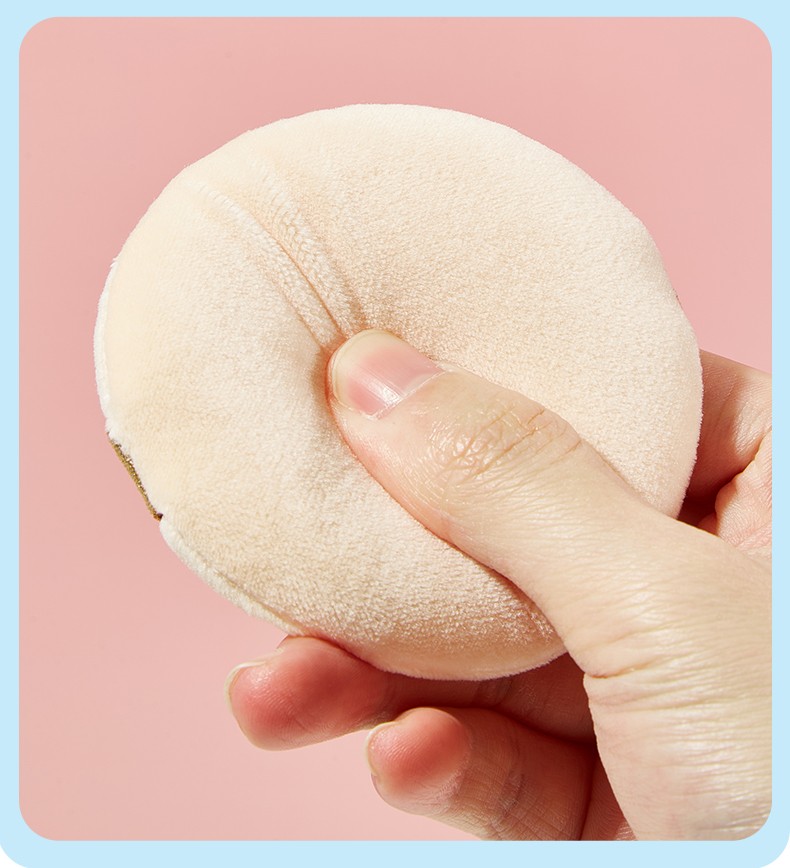 LMLTOP Soft Round Makeup Powder Puff JJF24 Single Loose Fluffy Comfortable Air Cushion Flocking powder puff Logo Print Style LMLTOP Soft Round Makeup Powder Puff JJF24 Single Loose Fluffy Comfortable Air Cushion Flocking powder puff Logo Print Style