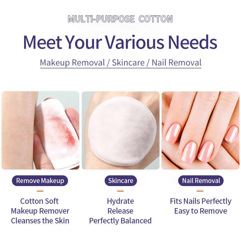 UENO Double Sides Makeup Cotton Pads Multi-Purpose Skin Care Cotton Pad for Face V10 Cosmetic Makeup Remover Round V10 UENO Double Sides Makeup Cotton Pads Multi-Purpose Skin Care Cotton Pad for Face V10 Cosmetic Makeup Remover Round V10