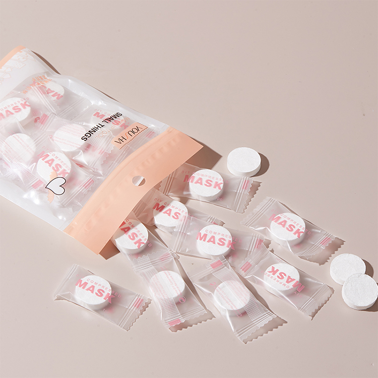 Yousha Compressed Facial Mask Sheet 20Pcs Skin Care Portable Non Woven Diy Face Mask Paper Coin Tissue For Travel Ym002