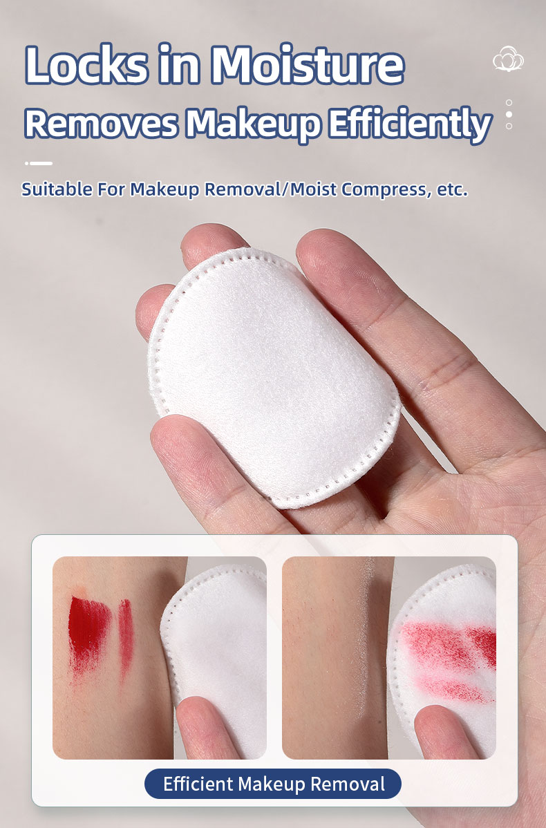 UENO 80/100pcs Pack Natural 3-Layer Round Cotton Pads Disposable Face Cotton Pad for Face Skin Care