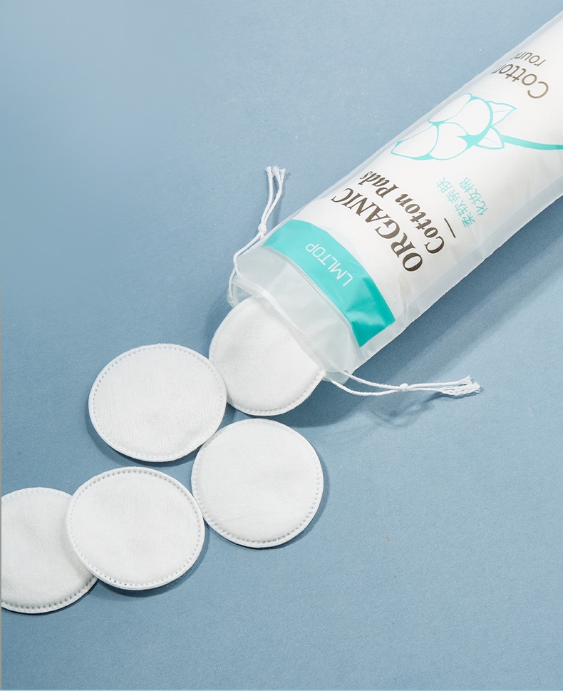 Factory Direct 100pcs 3in1/Pack 3-layer Round Cosmetic Cotton Pads Disposable Sandwich Facial Cleansing Makeup Remover Pad SY430