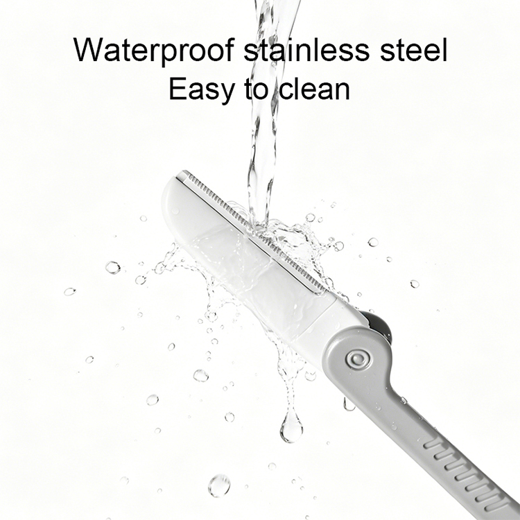 Factory Price Stainless Steel Slanted Tip Beauty Care Facial Eyebrow Razor for Shaving and Hair Removal Trimmer Grooming Tools JJF06