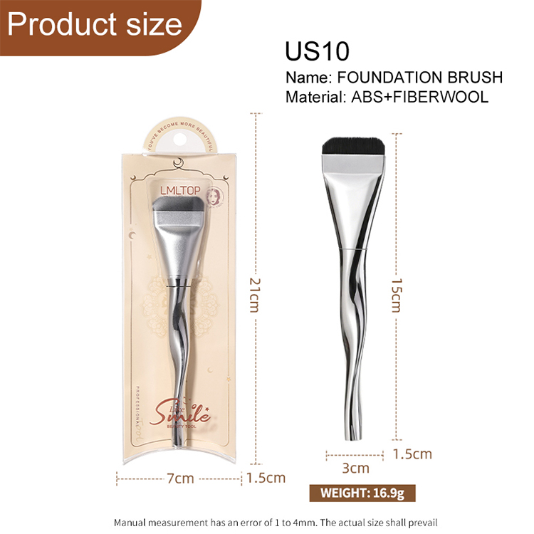 High elastic Durable Makeup brush wire thin flat Foundation