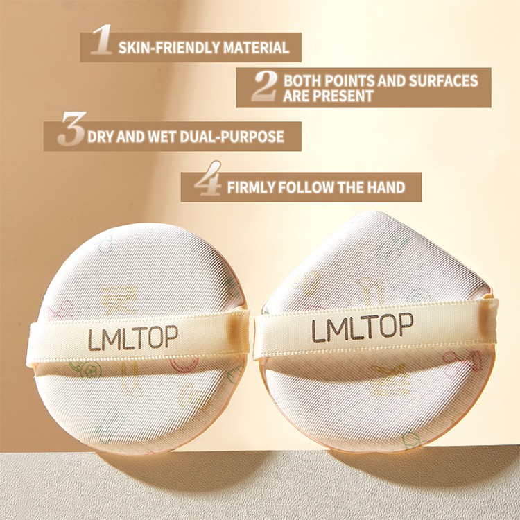 LMLTOP Soft Round Waterdrop Air Cushion Foundation Powder Puff Makeup Sponge for Beauty Latex Free Makeup US18
