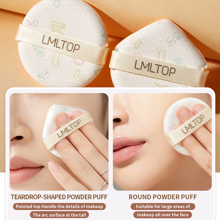 LMLTOP Soft Round Waterdrop Air Cushion Foundation Powder Puff Makeup Sponge for Beauty Latex Free Makeup US18