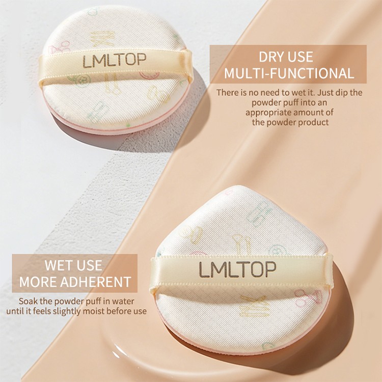 LMLTOP Soft Round Waterdrop Air Cushion Foundation Powder Puff Makeup Sponge for Beauty Latex Free Makeup US18