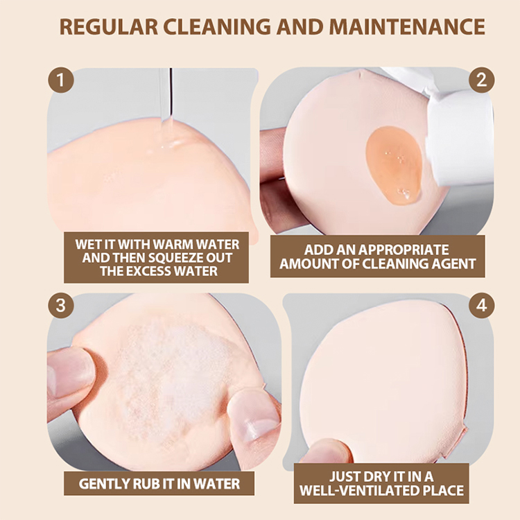 LMLTOP Soft Round Waterdrop Air Cushion Foundation Powder Puff Makeup Sponge for Beauty Latex Free Makeup US18