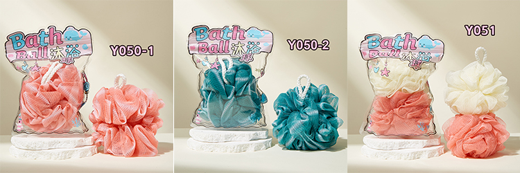 LMLTOP Hot Selling Exfoliating Bath Shower Sponge Loofah Ball Flower Mesh Pouf Clean Body Shower Scrubber Large Soft Sponge Y050