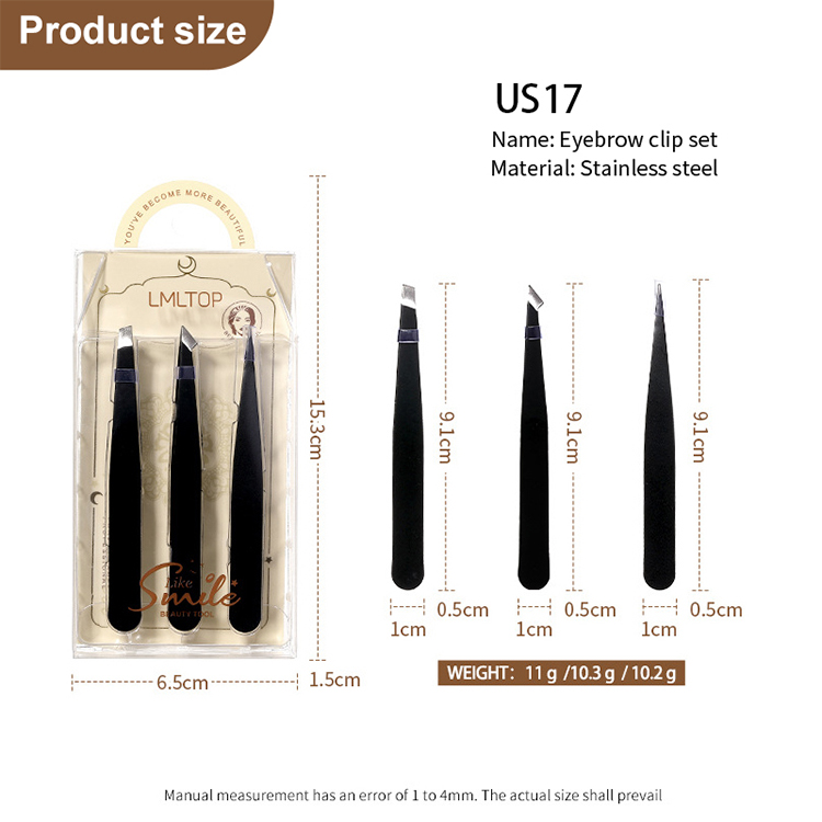 Wholesale Stainless Steel Makeup Fiber Tip Lash Tweezers Volume Lash Tweezers 90 Degree Tweezers for Eyelash Extension US17