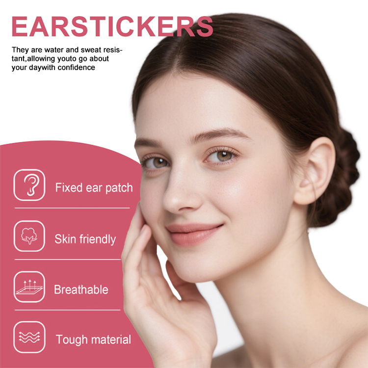 Cosmetic TPU Ear Patch V-shape Elf Ear Tapes Reusable Ear Training Posture Corrector Wind Elf Ear Sticker Standing Ear Support Y014