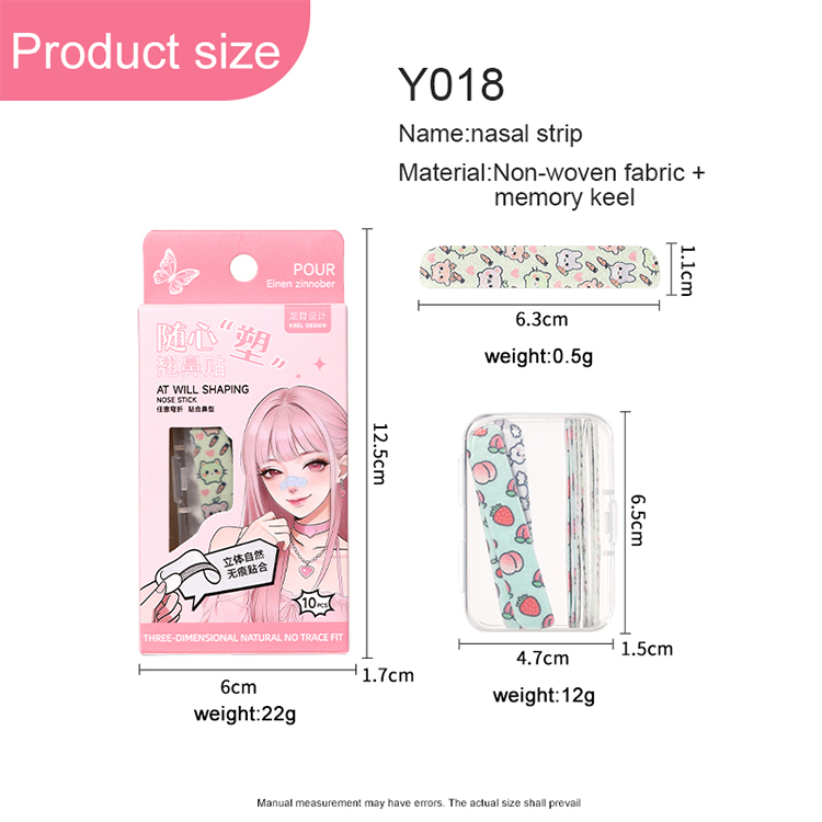 Factory Price Nose Beauty Correction Tape Patch for Wide Nose Alar Stickers Lift Sagging Nose Tip Breathable Non-woven Strips Y018