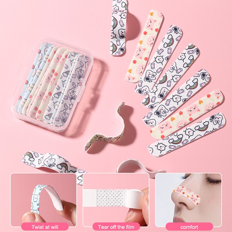 Factory Price Nose Beauty Correction Tape Patch for Wide Nose Alar Stickers Lift Sagging Nose Tip Breathable Non-woven Strips Y018