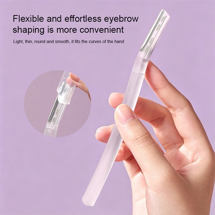 New Fashion 3pcs Women Dermaplane Face Hair Remover Razor For Eyebrows Custom Logo Eye Brow Trimmer Set SY302