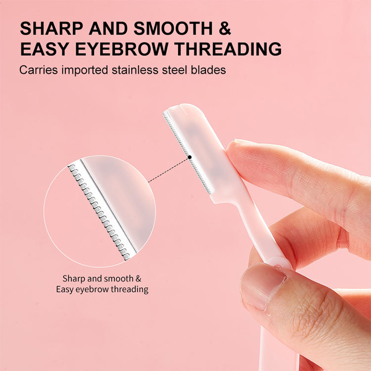 3in1 Eyebrow Razor Kit Hair Trimmer Dermaplaning Tool Women Grooming Grooming Razor Eyebrow Razor Face Shaver for Women A909