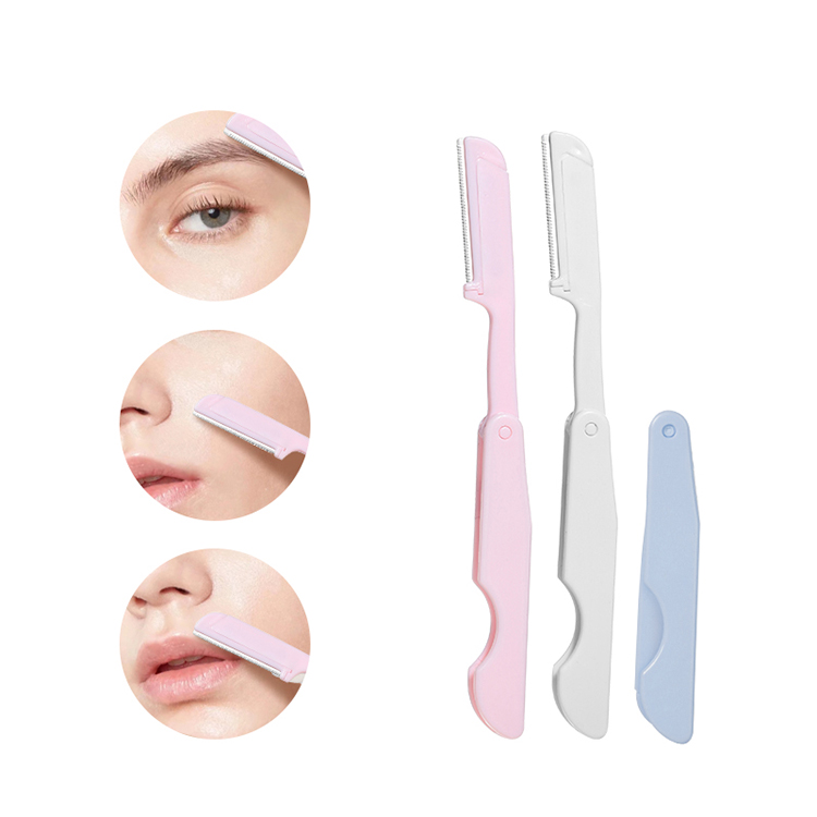 3in1 Eyebrow Razor Kit Hair Trimmer Dermaplaning Tool Women Grooming Grooming Razor Eyebrow Razor Face Shaver for Women A909